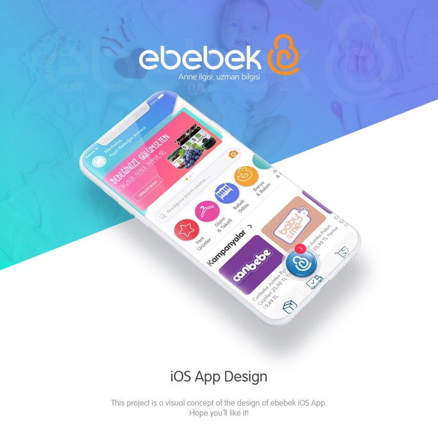 ebebek mobile app design
